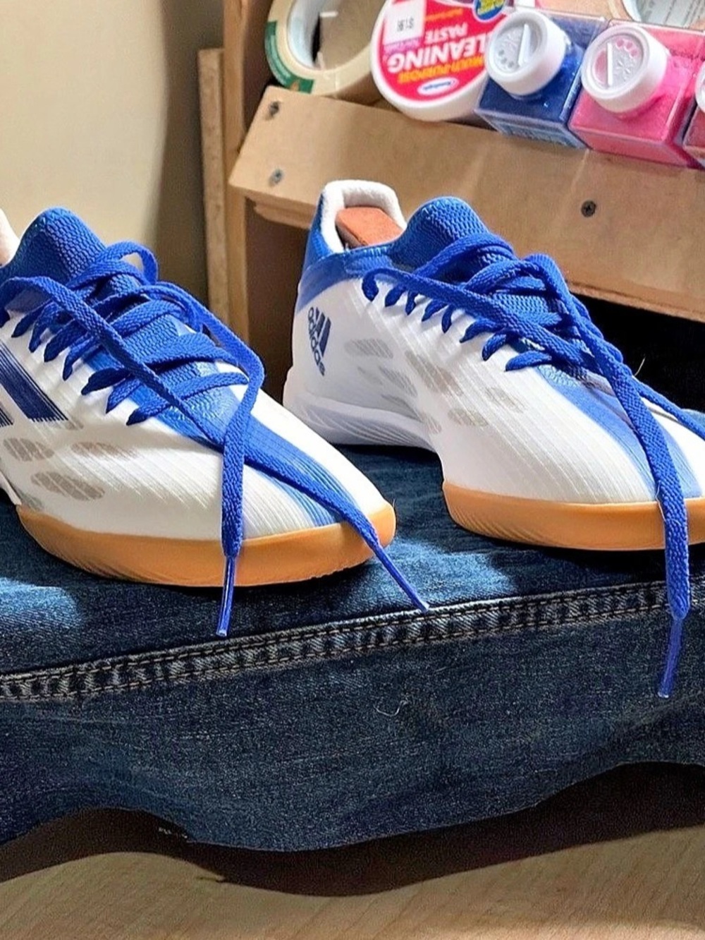 adidas Courtflash Men's Athletic Shoes US 9.5 Blue White
